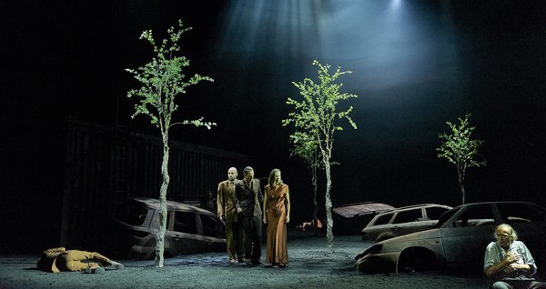 Ein Sommernachtstraum, f.l.t.r.: Marie-Luise Stockinger, Gunter Eckes, Markus Scheumann, Sylvie Rohrer, Oliver Nägele